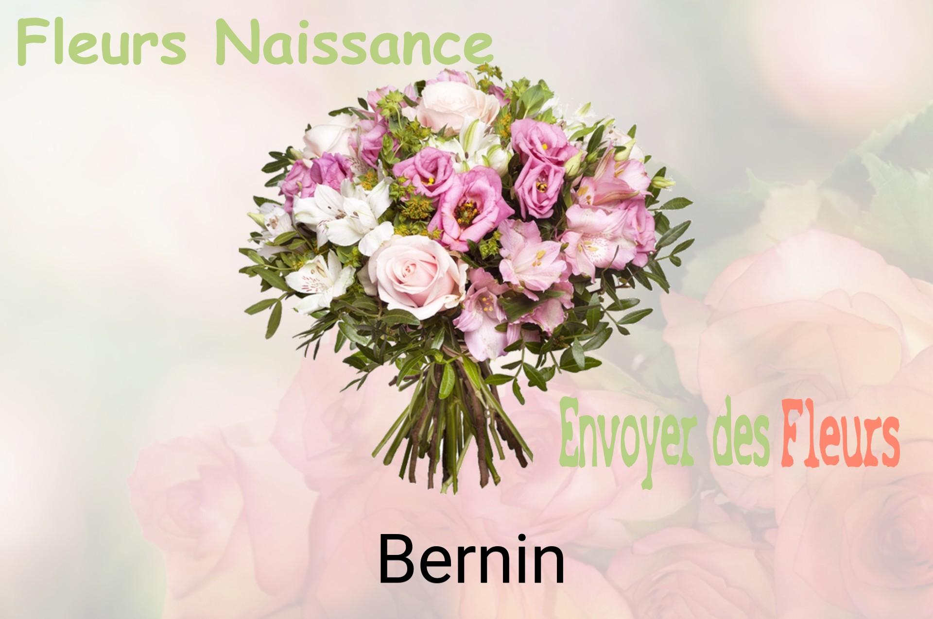 Bouquet de fleurs de naissance livré à Bernin
